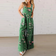 Verde con flores